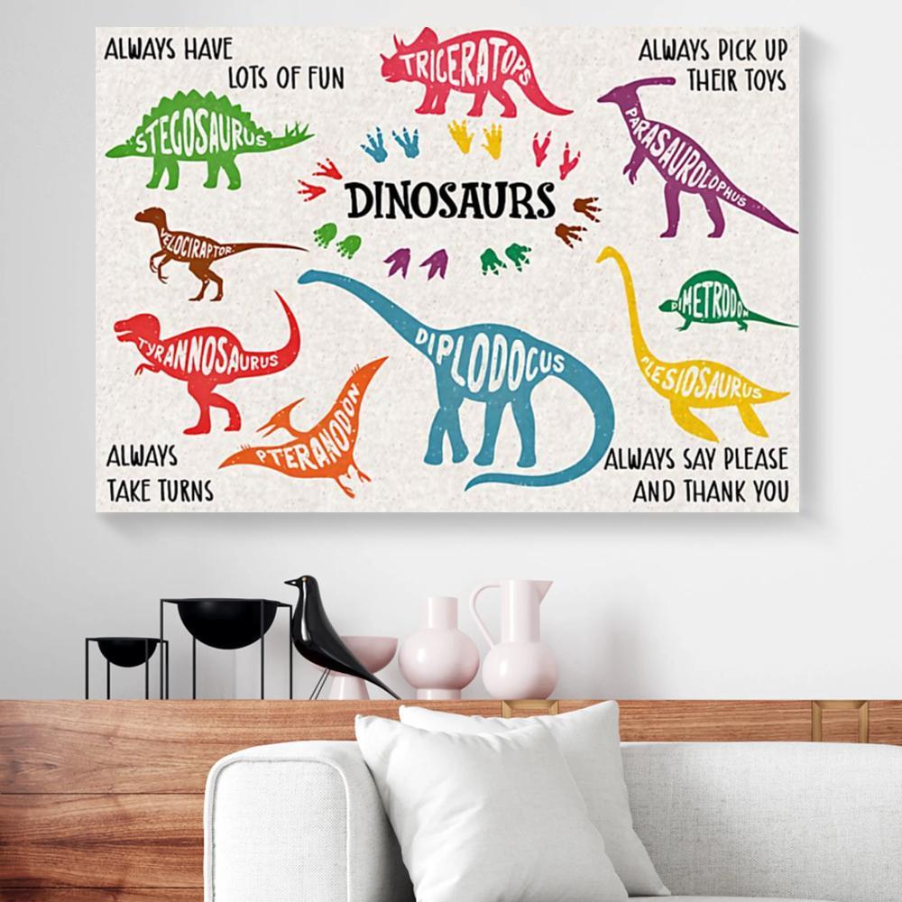 dinosaurs canvas prints wall art decor 4163