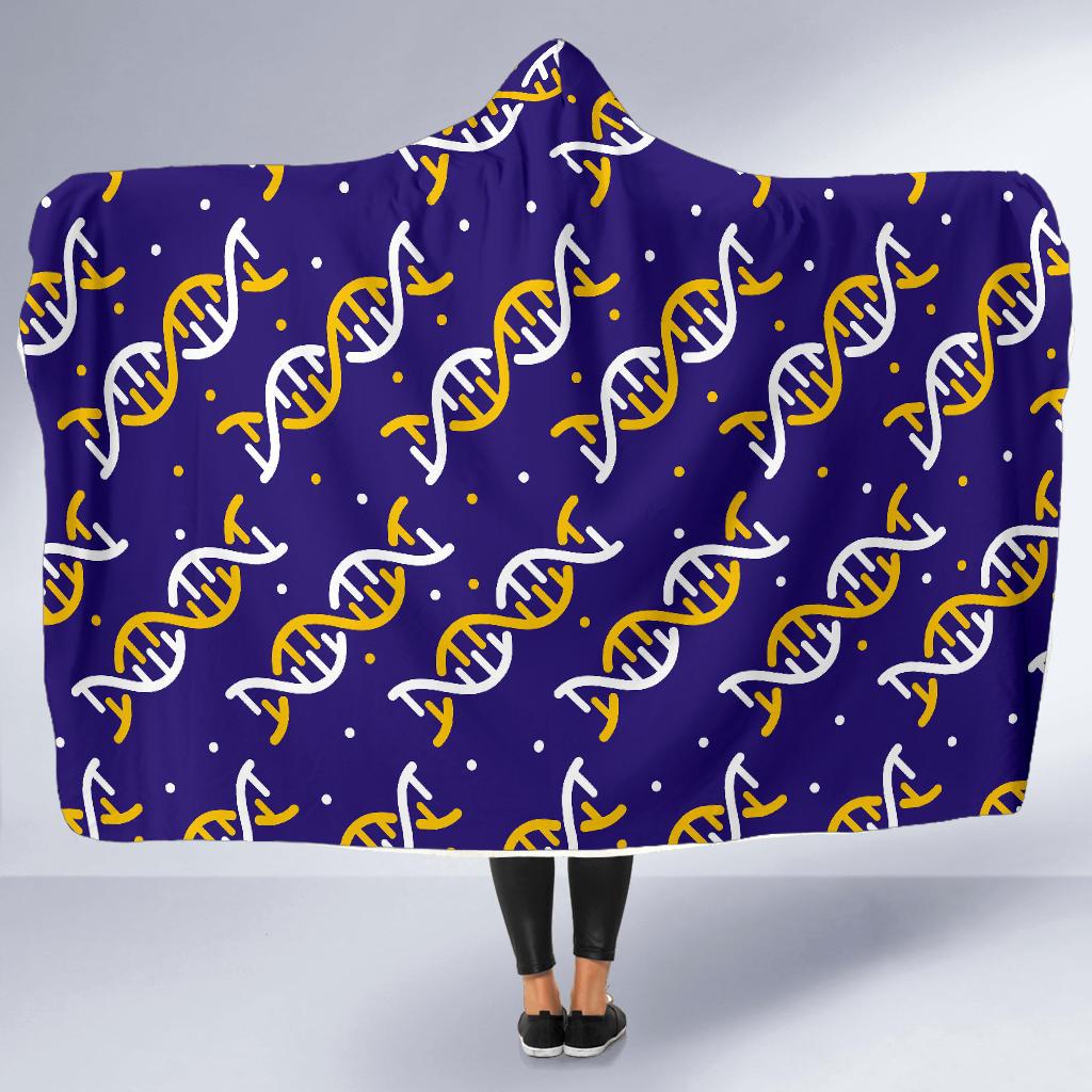 Dna Print Pattern Hooded Blanket Cloak Blanket dna print pattern hooded blanket cloak blanket 2628