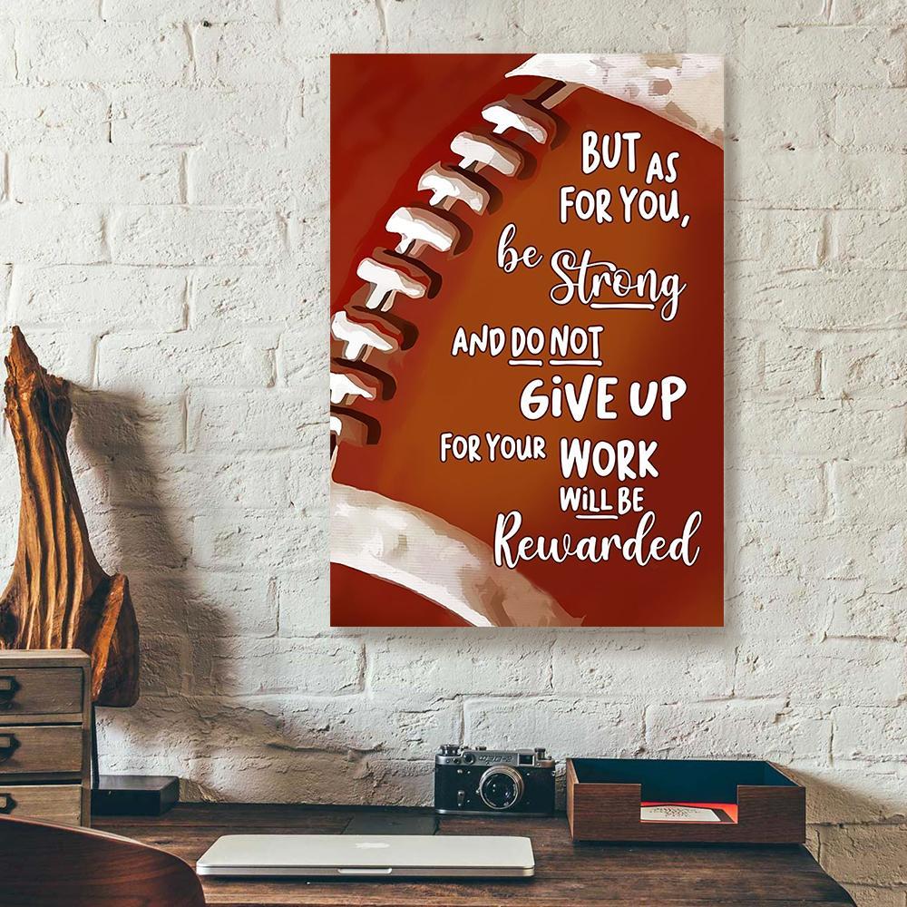 do not give up football canvas prints wall art decor 7792