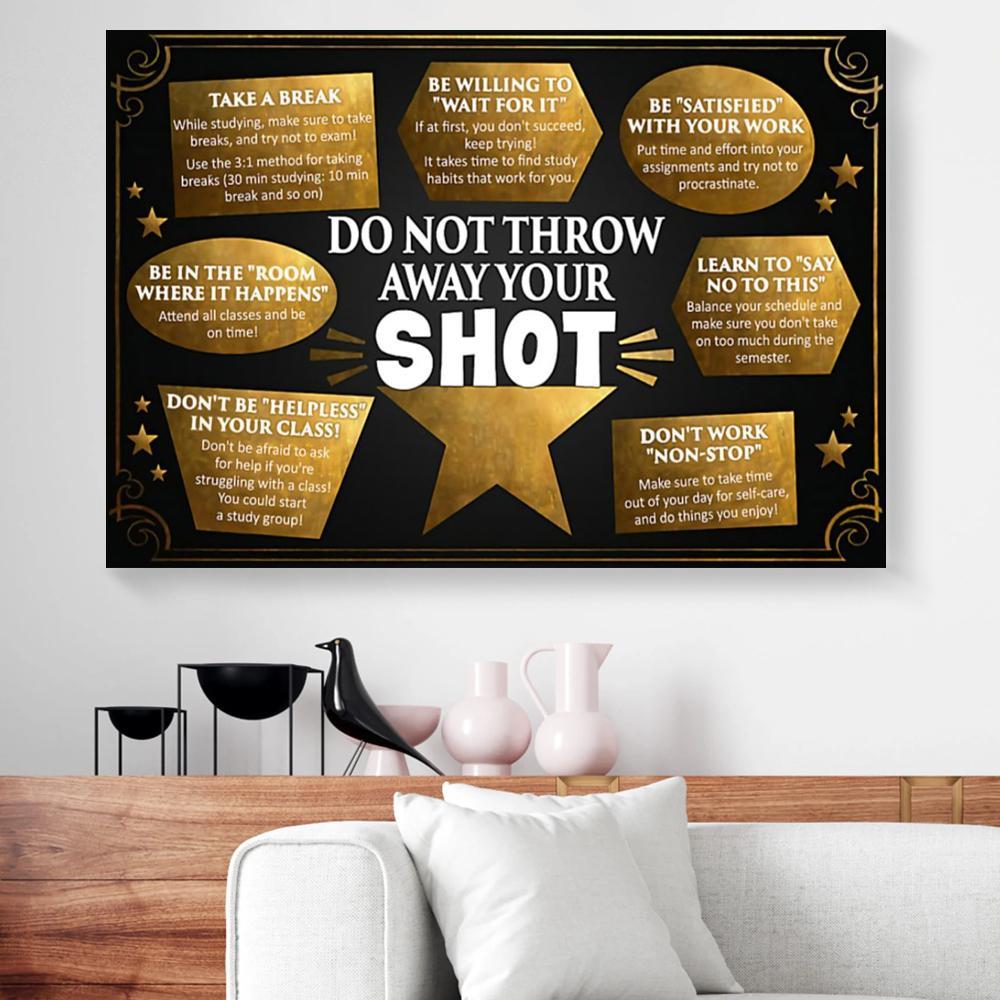 do not throw away your shot canvas prints wall art decor 4431