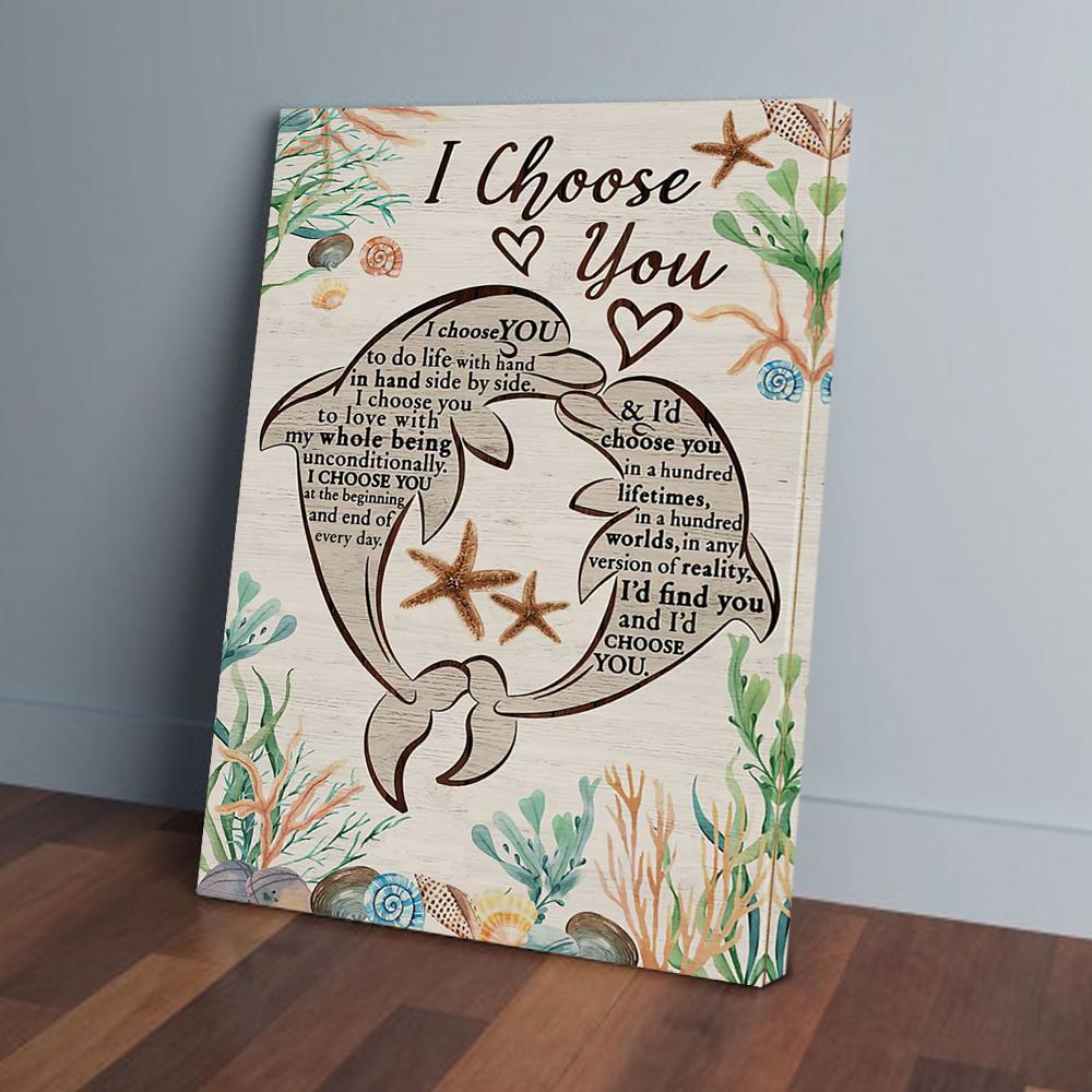 dolphin canvas prints wall art decor 1630