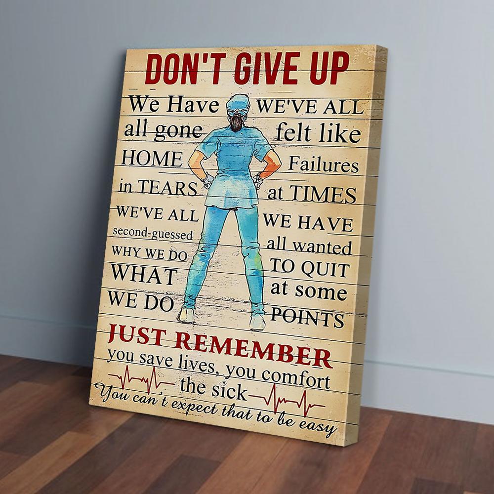 dont give up cna canvas prints wall art decor 1460