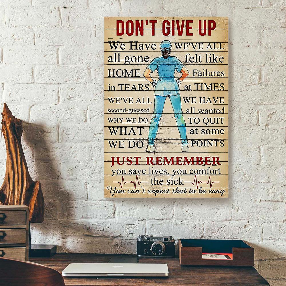 dont give up cna canvas prints wall art decor 2370