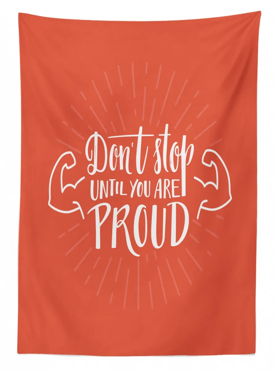 dont stop arms biceps 3d printed tablecloth table decor 4510