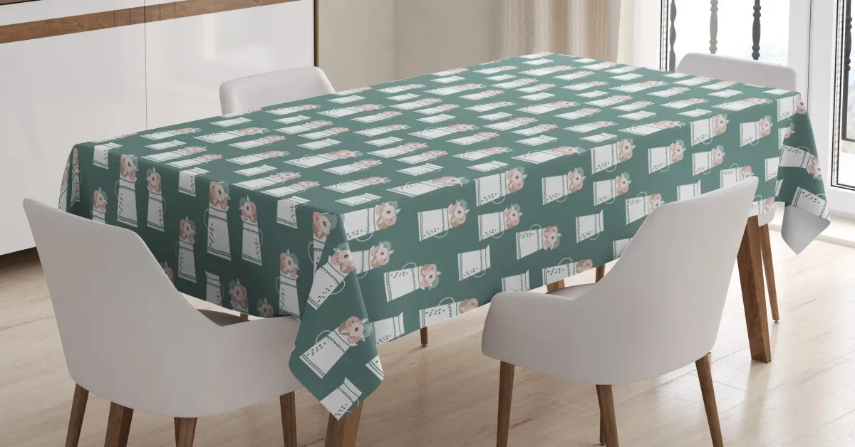 doodle art nature blooms 3d printed tablecloth table decor 7211