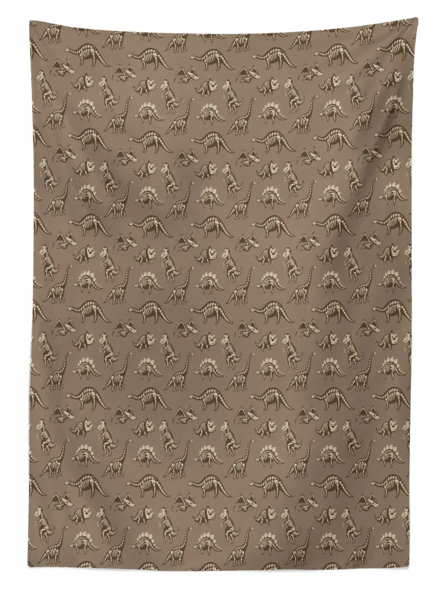 doodle fossil dinosaurs 3d printed tablecloth table decor 8553