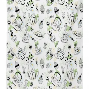 doodle hearts 3d printed tablecloth table decor 4706