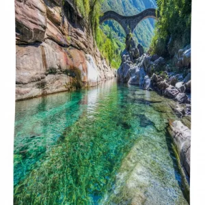 double arched bridge 3d printed tablecloth table decor 4408