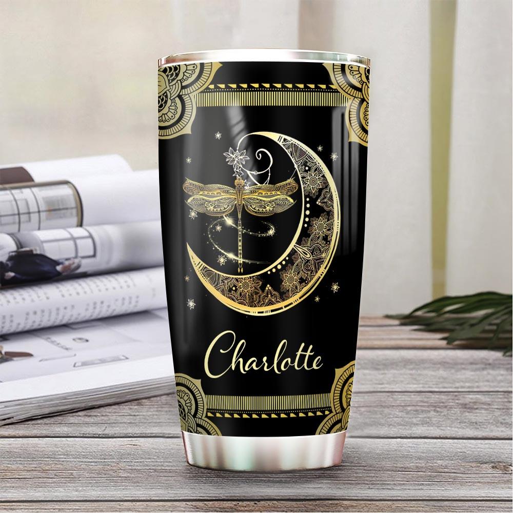 Dragonfly Mandala Personalized Stainless Steel Tumbler dragonfly mandala personalized stainless steel tumbler 1726