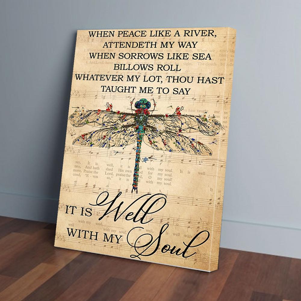 Dragonfly Music Sheet Canvas Prints - Wall Art Decor dragonfly music sheet canvas prints wall art decor 2083