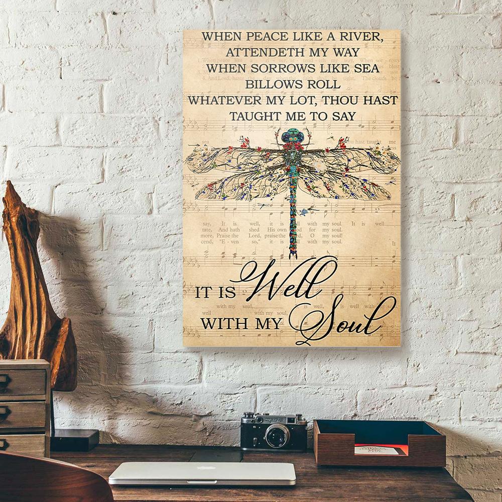 Dragonfly Music Sheet Canvas Prints - Wall Art Decor dragonfly music sheet canvas prints wall art decor 4719