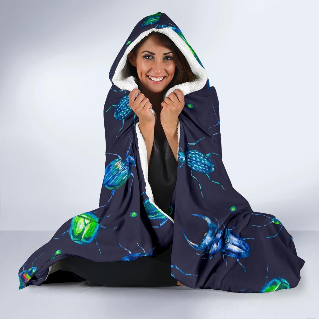 Drawing Bug Pattern Print Hooded Blanket Cloak Blanket drawing bug pattern print hooded blanket cloak blanket 1795