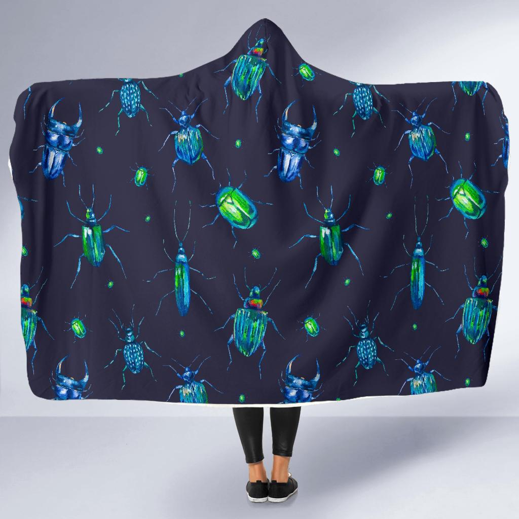 Drawing Bug Pattern Print Hooded Blanket Cloak Blanket drawing bug pattern print hooded blanket cloak blanket 5721
