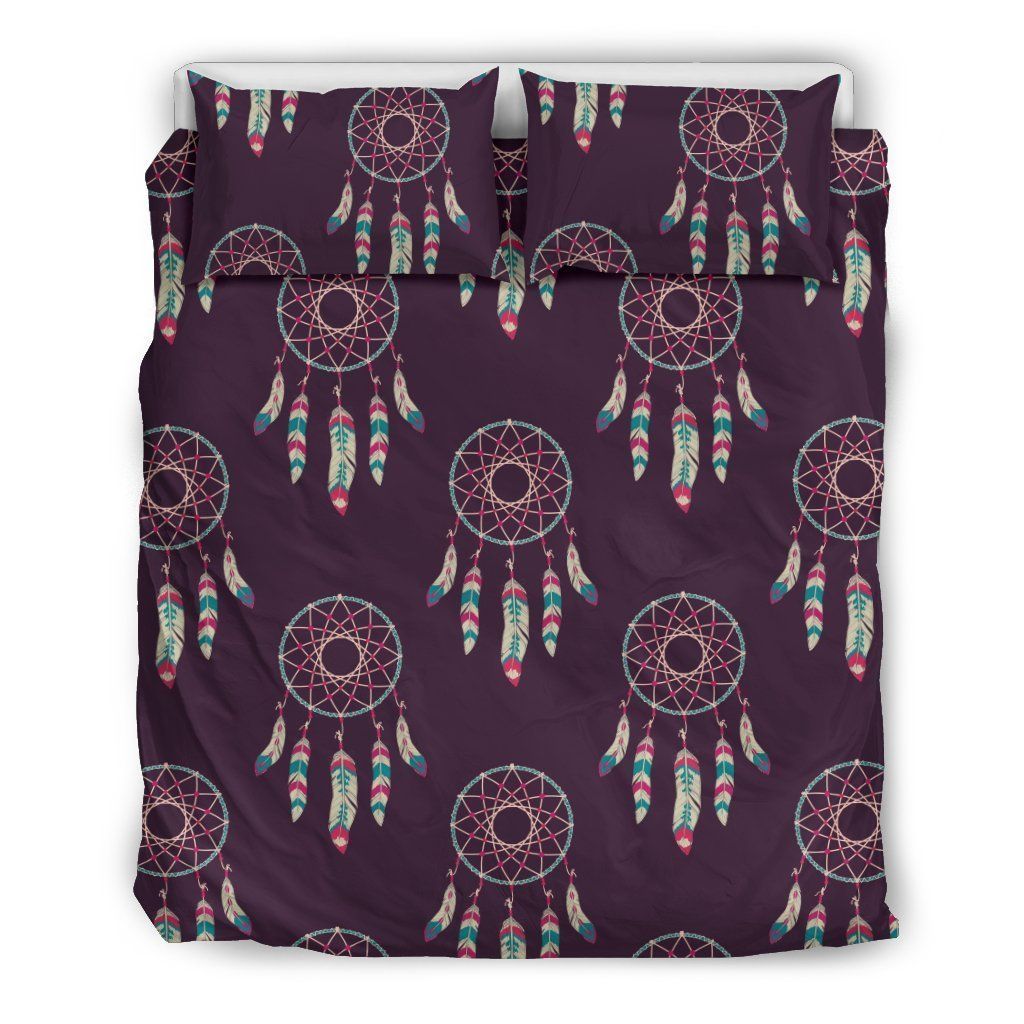dream catcher purple feather cool design comfortable bedding set bedroom decor 7709