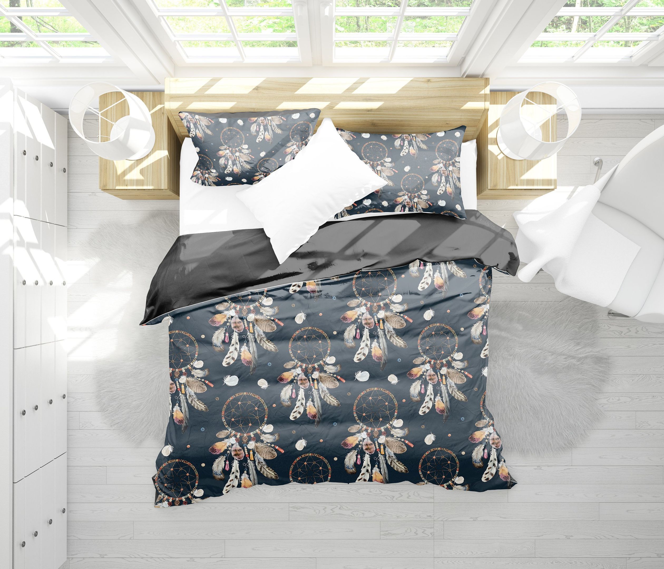 dream catchers bold pattern bedding set bedroom decor 1778