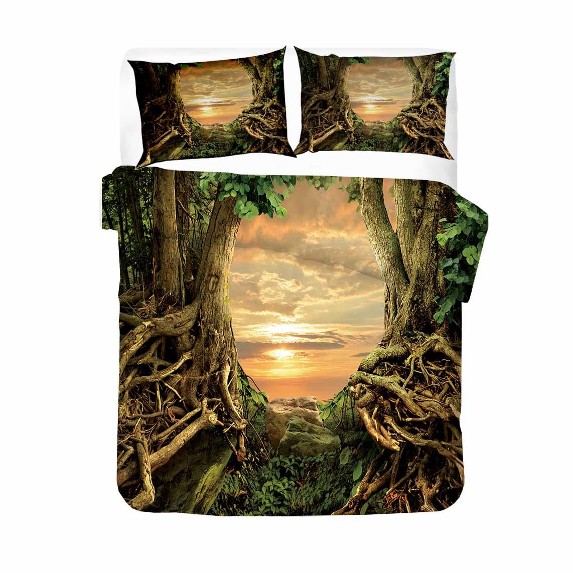 dreamland forest printed bedding set bedroom decor 4275