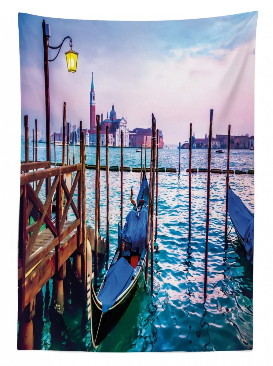 dreamy view in evening 3d printed tablecloth table decor 4862