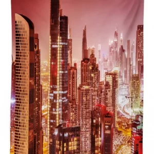 dubai night cityscape 3d printed tablecloth table decor 6711