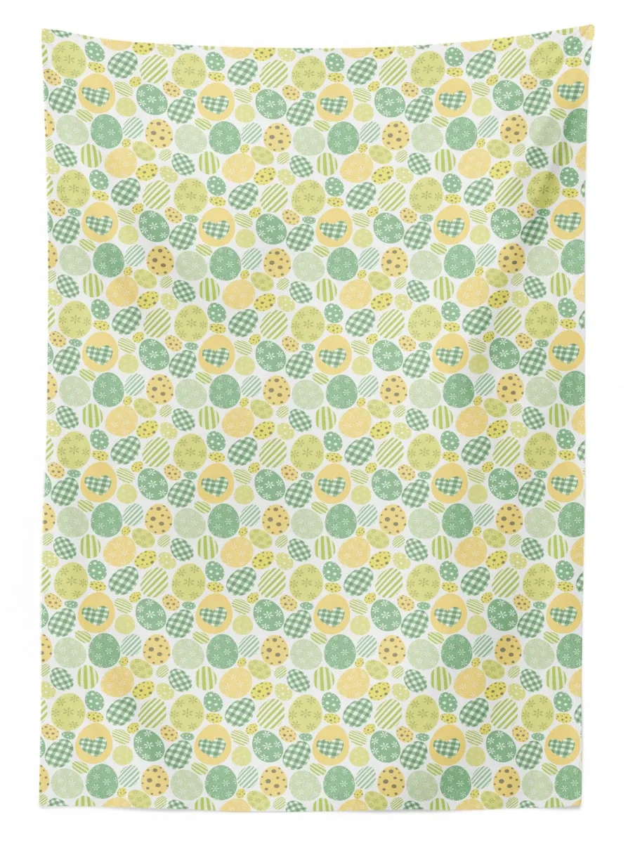 dyed eggs pastel tones 3d printed tablecloth table decor 6266