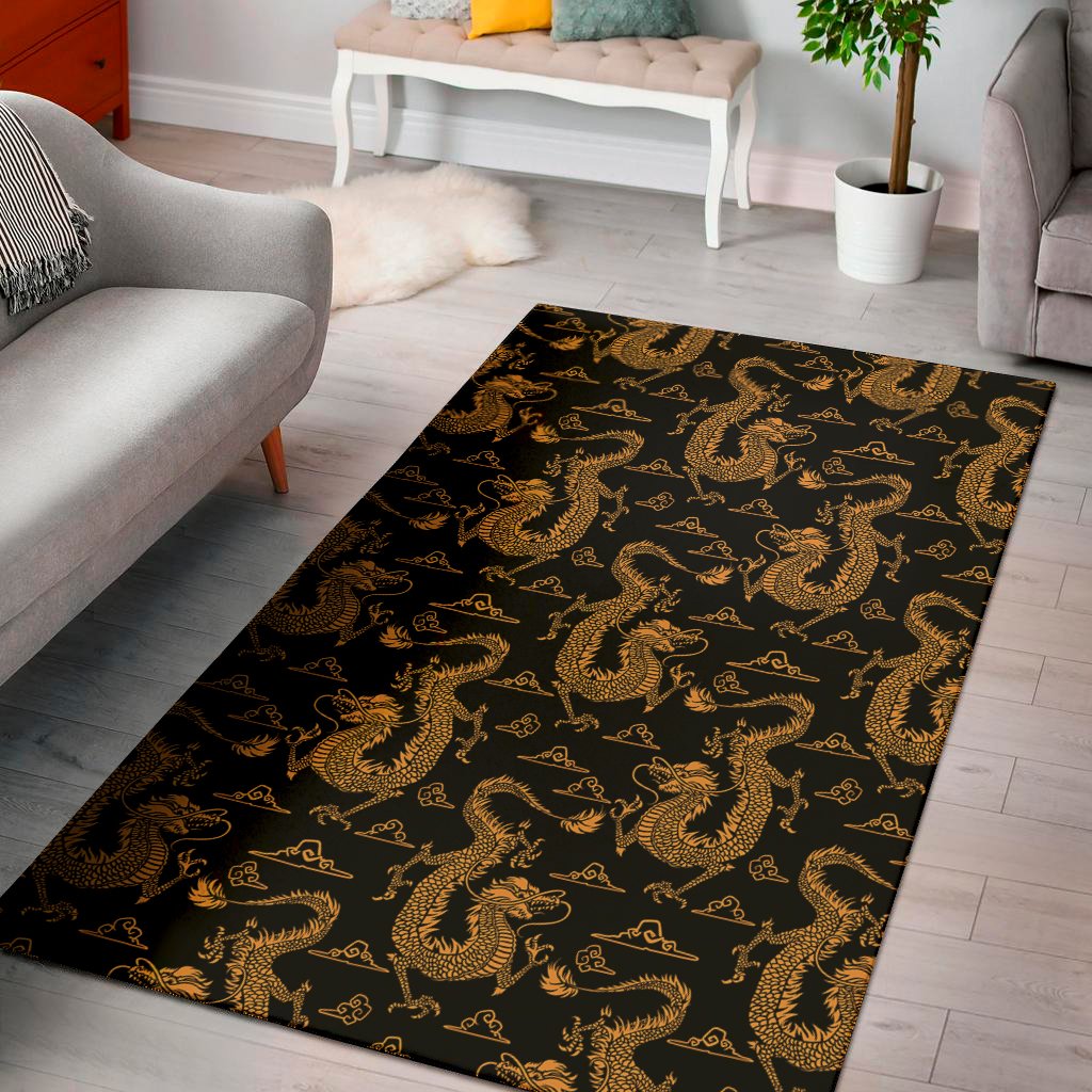 Eastern Dragon Pattern Print Area Rug Floor Decor eastern dragon pattern print area rug floor decor 7620