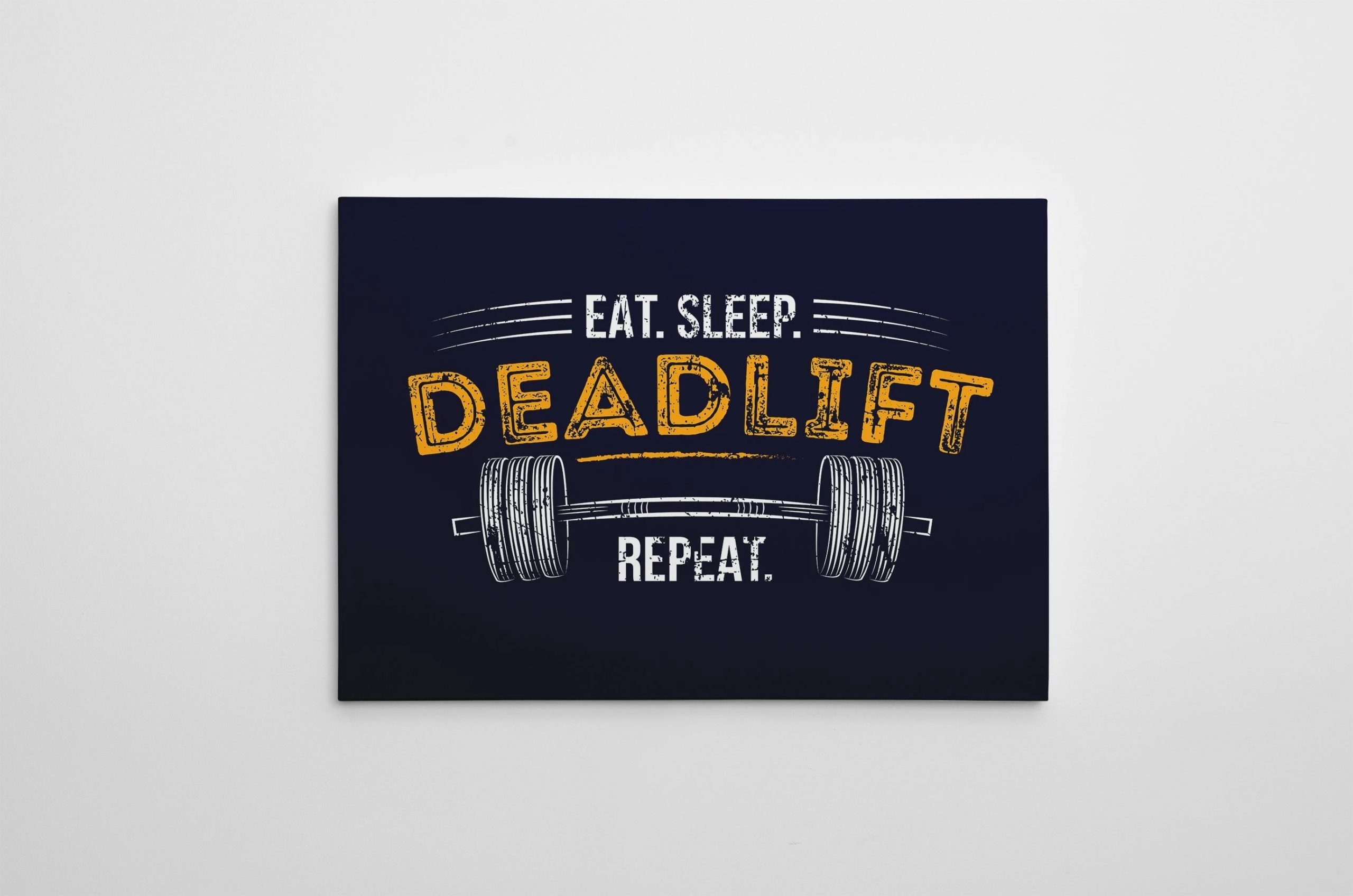Eat Sleep Deadlift Motivational Positive Canvas Print - Wall Art Decor eat sleep deadlift motivational positive canvas print wall art decor 7039 scaled