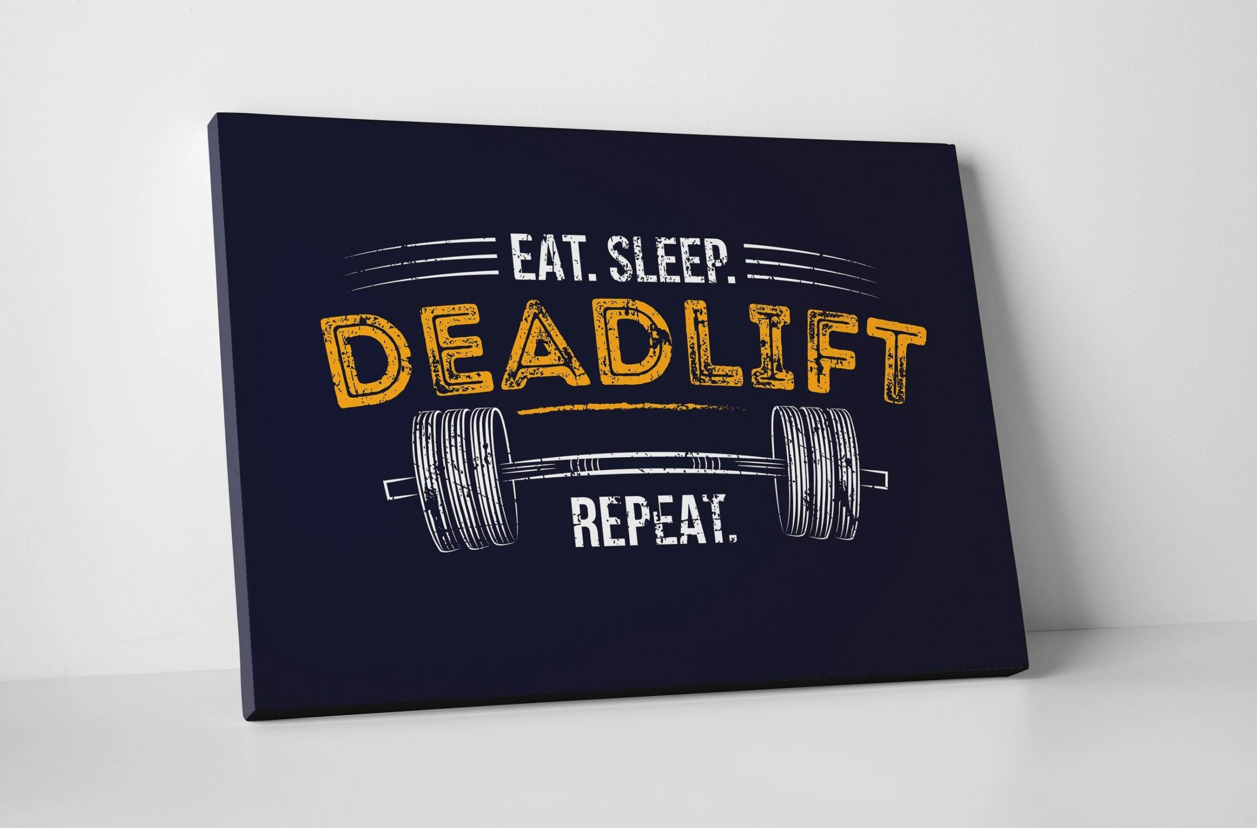 Eat Sleep Deadlift Motivational Positive Canvas Print - Wall Art Decor eat sleep deadlift motivational positive canvas print wall art decor 8406 scaled