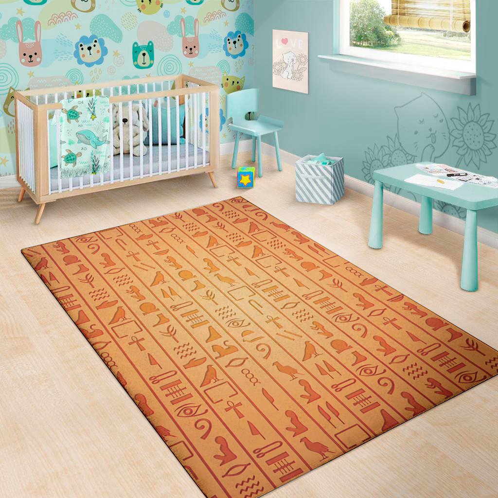 Egyptian Hieroglyphs Symbol Print Area Rug Floor Decor egyptian hieroglyphs symbol print area rug floor decor 4946
