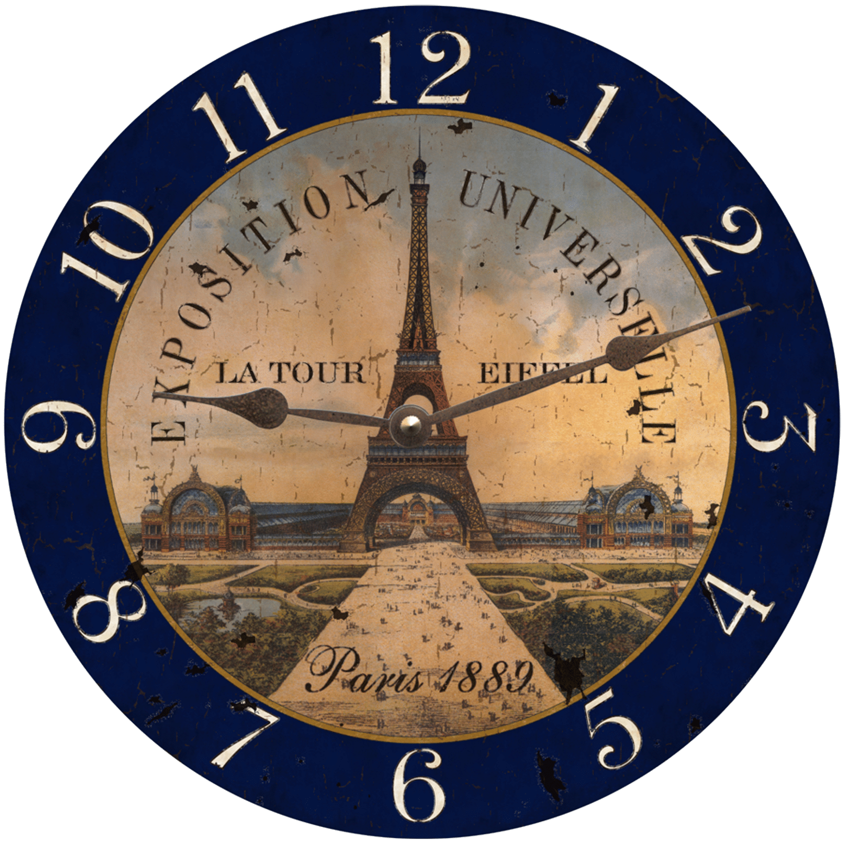 Eiffel Tower La Tour Eiefel Decoration Gift Wall Clock eiffel tower la tour eiefel decoration gift wall clock 6368