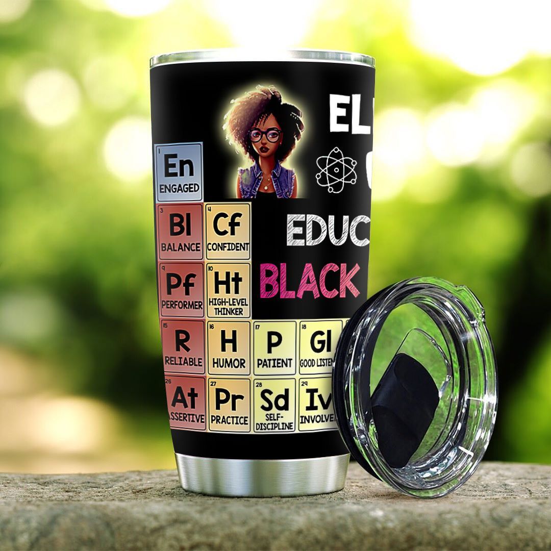 elements of an afro women stainless steel tumbler 4356