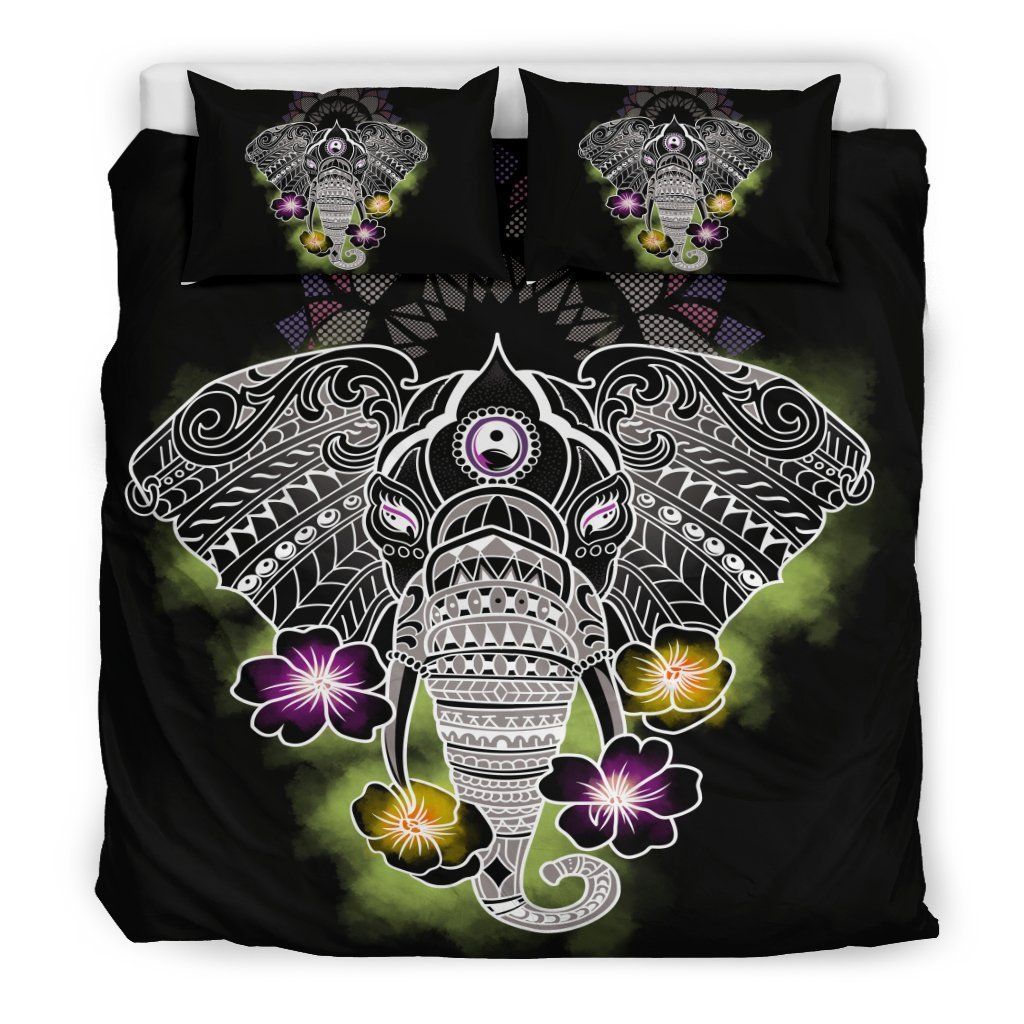 elephant mandala art bedding set bedroom decor 3083