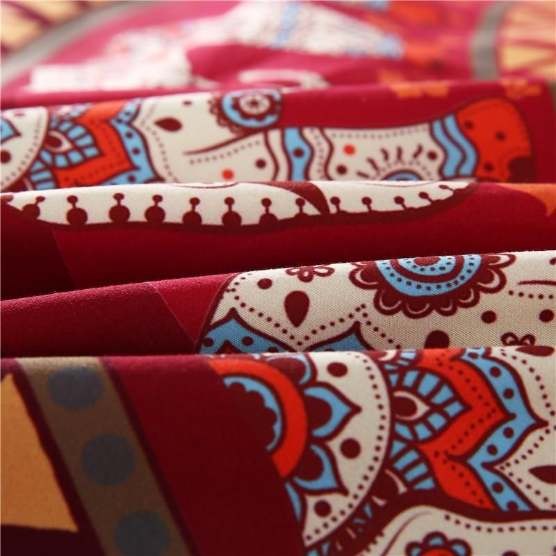 elephant print mandala bedding set bedroom decor 3835