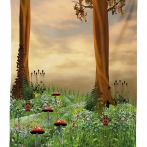 enchanted woods sunset 3d printed tablecloth table decor 2757