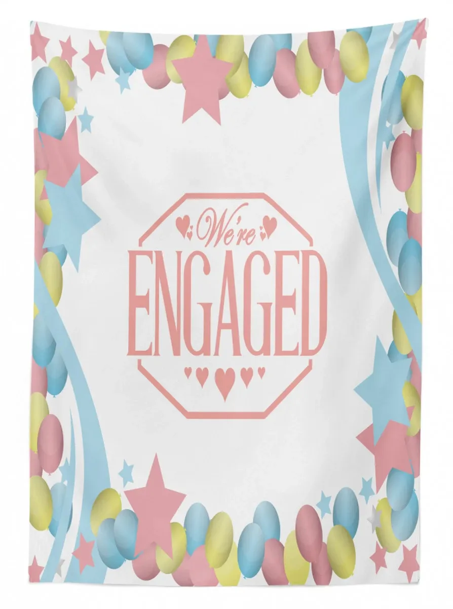 engagement theme 3d printed tablecloth table decor 8018