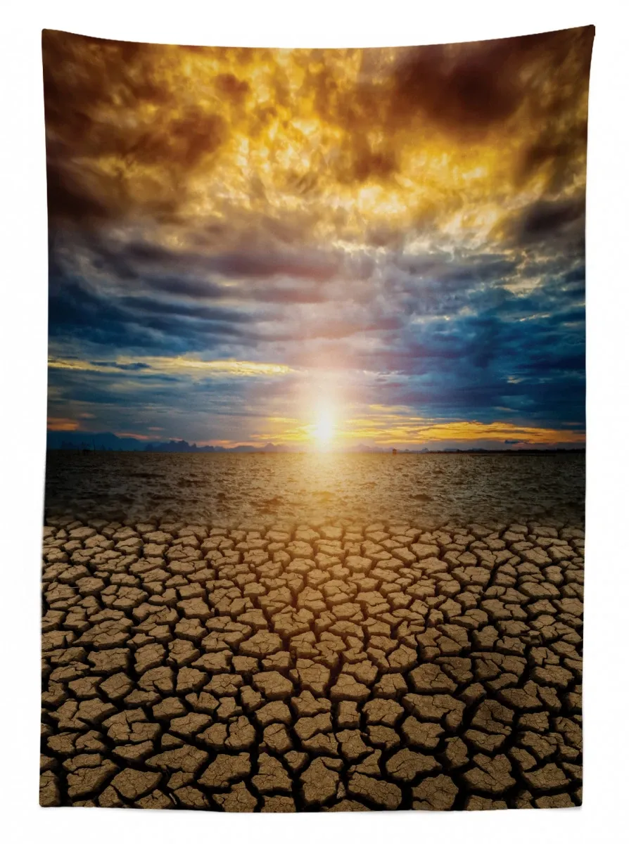 environment disaster 3d printed tablecloth table decor 4044