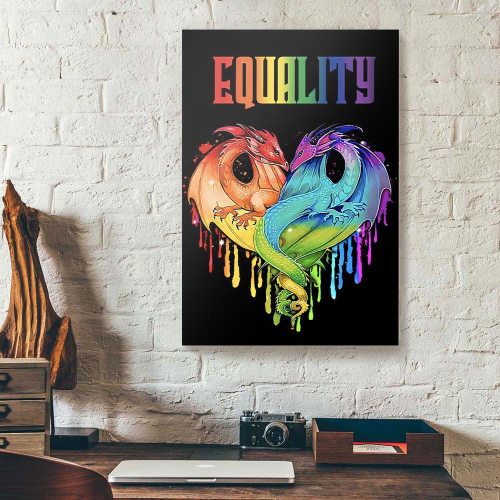Equality Dragon Lgbt Canvas Prints - Wall Art Decor equality dragon lgbt canvas prints wall art decor 4453