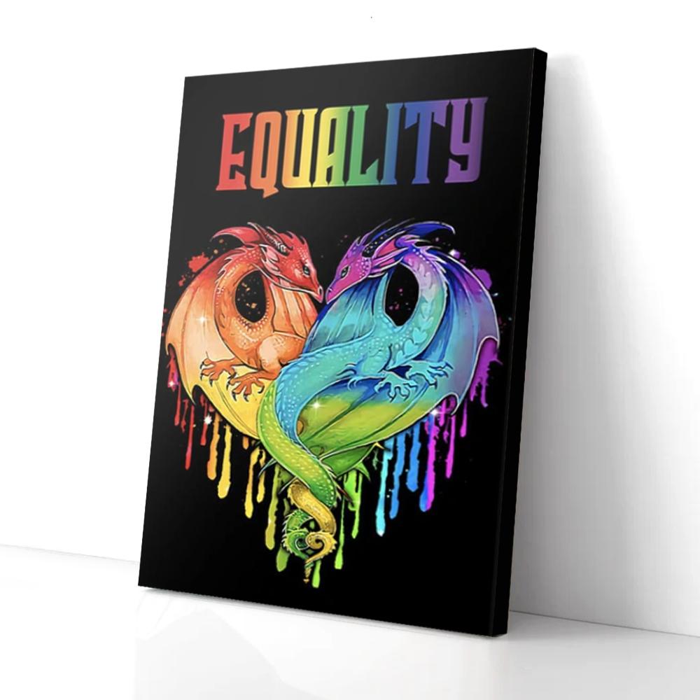 Equality Dragon Lgbt Canvas Prints - Wall Art Decor equality dragon lgbt canvas prints wall art decor 5844