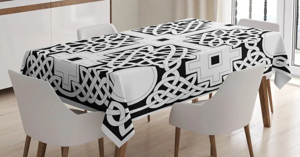 everlasting celtic knot 3d printed tablecloth table decor 3139