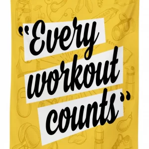 every workout counts 3d printed tablecloth table decor 3461