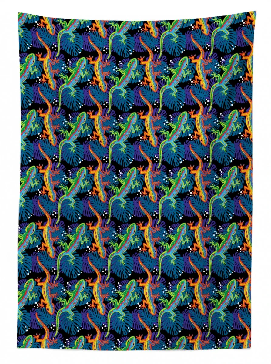 Exotic Flora And Fauna 3D Printed Tablecloth Table Decor