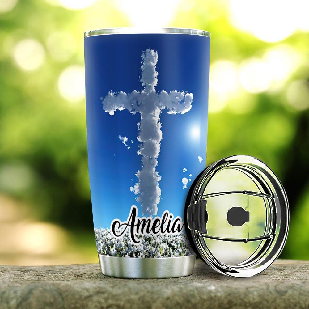 faith personalized stainless steel tumbler 1674