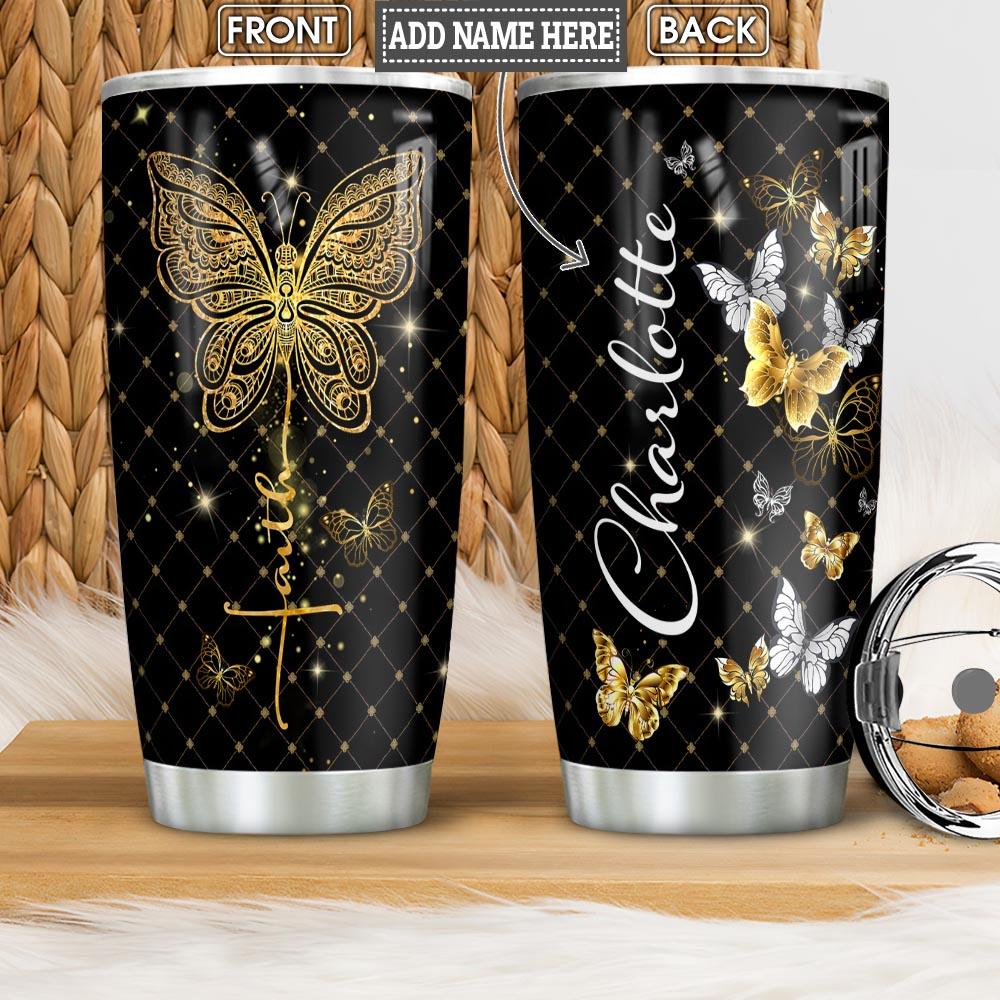 faith personalized stainless steel tumbler 4539