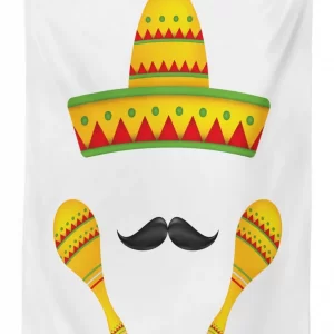 famous mexican 3d printed tablecloth table decor 1661