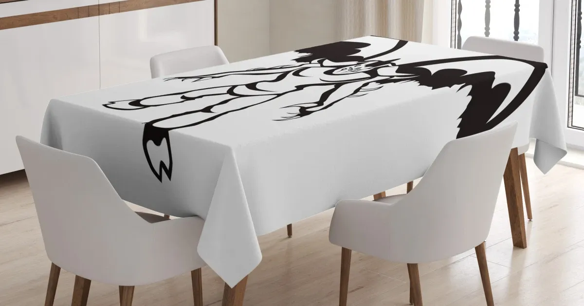 fantasy warrior wings 3d printed tablecloth table decor 5765