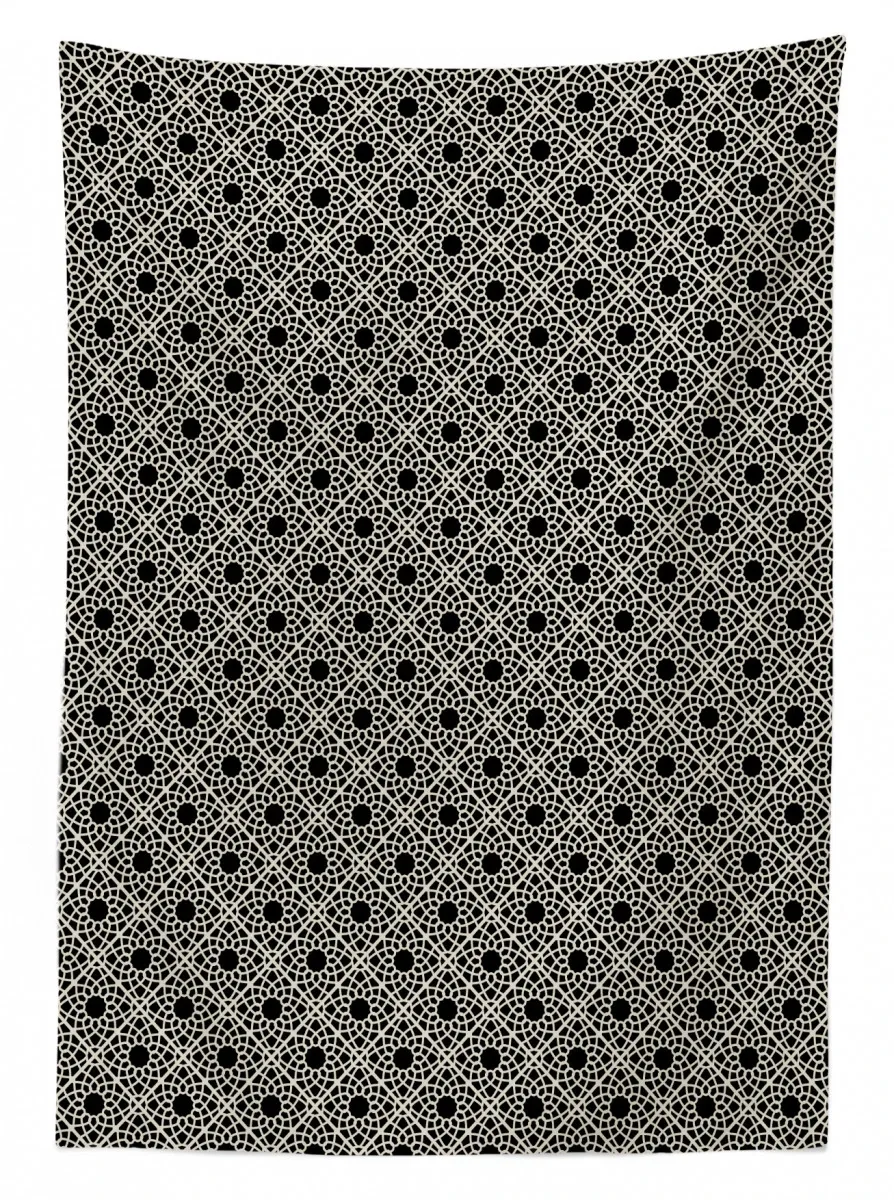 far eastern lattice 3d printed tablecloth table decor 3728