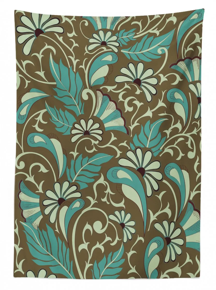 feathers and droplets 3d printed tablecloth table decor 7409