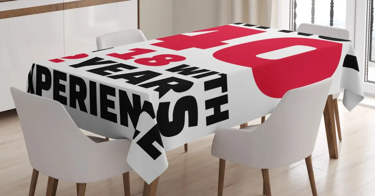 feel 18 words 3d printed tablecloth table decor 3561