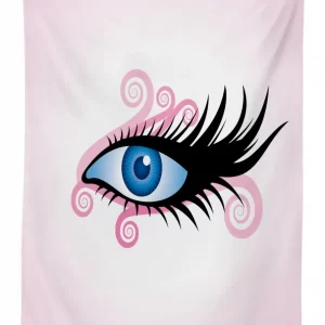 Female Gaze Pink 3D Printed Tablecloth Table Decor 1 female gaze pink 3d printed tablecloth table decor 7986