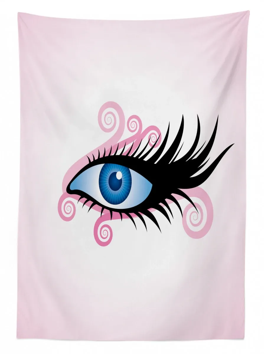 Female Gaze Pink 3D Printed Tablecloth Table Decor female gaze pink 3d printed tablecloth table decor 7986