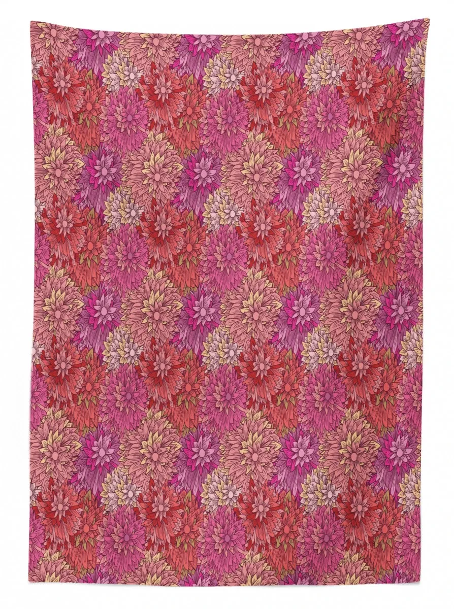 feminine blooming petals 3d printed tablecloth table decor 4877