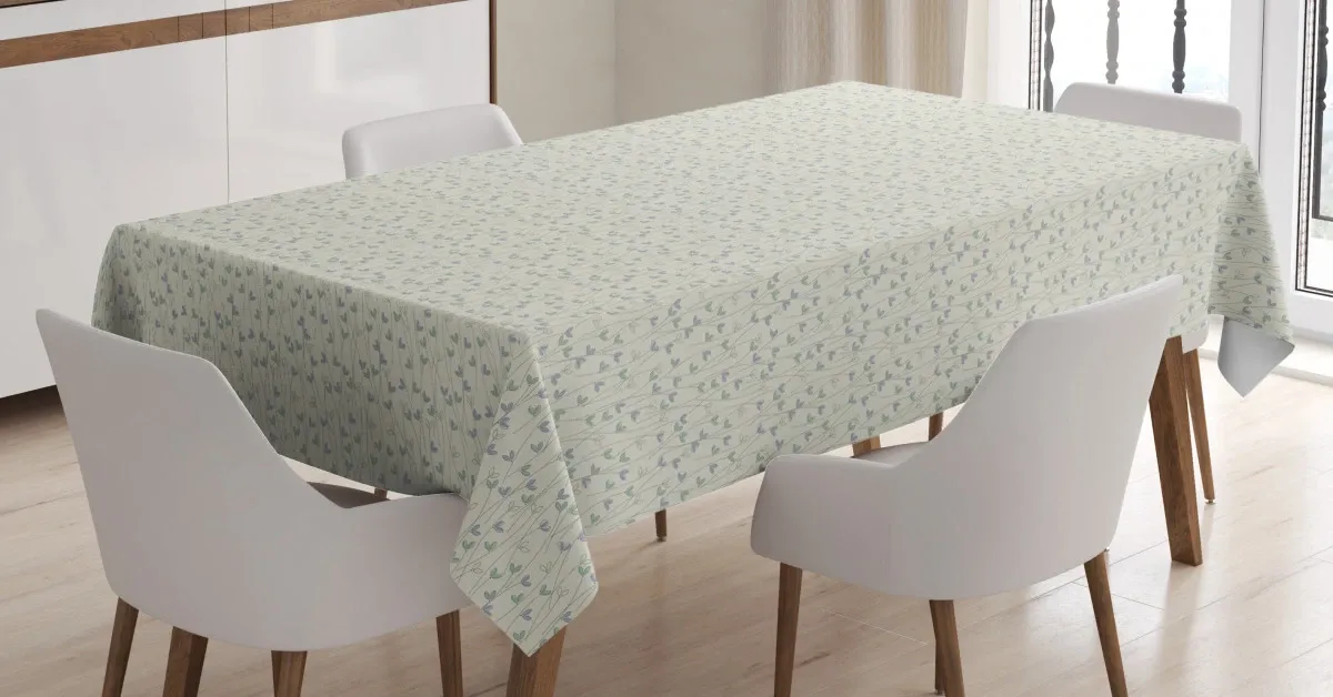 feminine botany 3d printed tablecloth table decor 5456